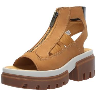 Imagem de Timberland Sandália feminina Everleigh Gladiator, Nobuck de trigo, 37
