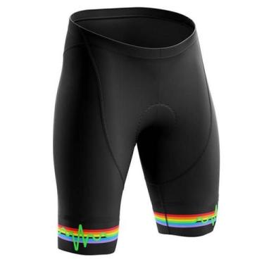 Imagem de Bermuda Ciclismo Forro Gel D80 Preto Mtb Bike Pink Floyd - Decole