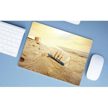 Imagem de Mouse Pad Emborrachado Personalizado Grande Náutico Oceania Praia Mar 