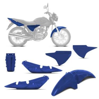 Imagem de Kit Carenagem Moto Honda Paralama Titan 150 2004 2005 2006 2007 2008 -