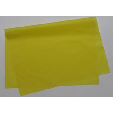 Imagem de Papel de seda 50x70 amarelo riacho ac73 - pacote com 100 folhas - ART 