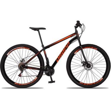 Imagem de Bicicleta 29 Dropp Sport Aço 21 Marchas Freio a Disco, Preto, Laranja,