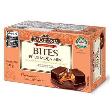 Imagem de Bites DaColônia Pé de Moça Mini com Cobertura de Chocolate Amargo 120g