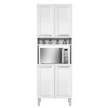 Imagem de Paneleiro de Aço 4 Portas C/ Nicho P/ Microondas Tarsila - Itatiaia - 