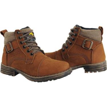 Imagem de Bota Coturno Infantil Menino Couro Macia Casual Conforto - Bell Boots,