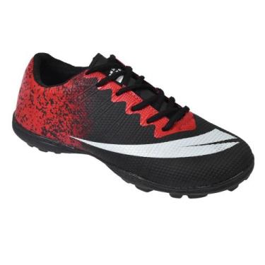 Imagem de Chuteira Society Cravinhos Colada e Costurada NEW - Perflex, Preto ver