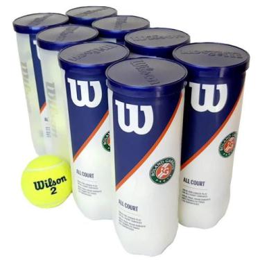 Imagem de Bola de Tênis Wilson Roland Garros All Court tubo 8 Tubos