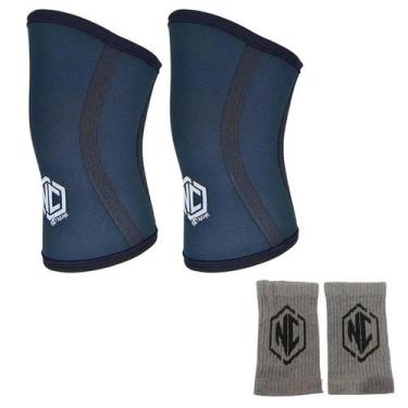 Imagem de Joelheira Para Treinos Agachamento Com Barra + Munhequeira - NC EXTREM