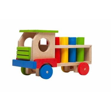 Imagem de Caminhão Pinos Brinquedo Educativo de Madeira - PARCINHAS BRINQUEDOS, 