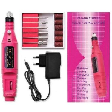 Imagem de Lixadeira Lixa Motor De Unha Elétrica Profissional Bivolt - WEBDD