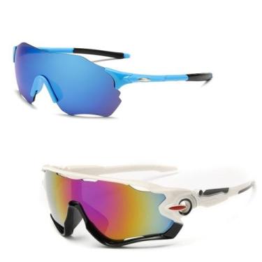 Imagem de Kit 2 Óculos Esportivo Ciclismo Bike Espelhado Proteção Uv - PENDULARI