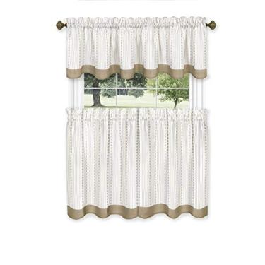Imagem de Achim Home Furnishings, Taupe Westport Cortina de janela, conjunto de cortinas, 147 x 60 cm (WETV24TP12)