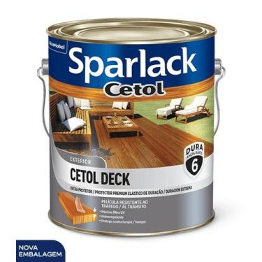 Imagem de Verniz Cetol Deck Semi-Brilho Natural 3,6L Sparlack