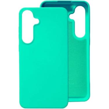 Imagem de Capinha Compatível Com Samsung Galaxy S24, S24 PLUS e S24 ULTRA Linha PREMIUM Colorida Preto, Branco, Vermelho, Azul, Verde, Rosa Transparente Slim Aveludada 3 Camadas (Verde Claro, S24)