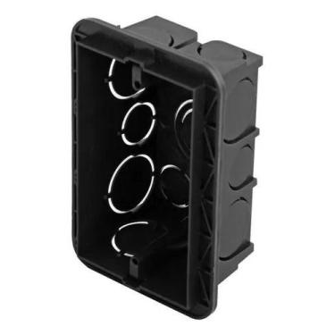 Imagem de CAIXINHA LUZ PVC PIAL LEGRAND PRETA 4x2 - Mecapar