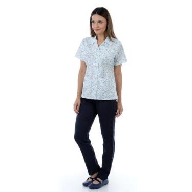 Imagem de Kit com 2 Conjuntos Estampados  de Calça e Jaleco  em Algodão para Dom