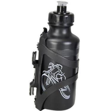 Imagem de Garrafa de água Caramanhola Plástico 500ml com Suporte - SPEC, Preta