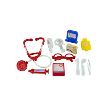 Imagem de Kit Médico Brinquedo Infantil Com Maleta Acessórios Doutora Medicina E