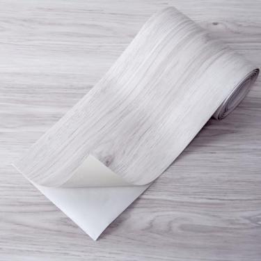 Imagem de Art3d Azulejos de piso de 15 m², 10 peças de piso de prancha de vinil de luxo, adesivo e impermeável para quarto, sala de estar, cozinha, branco/cinza