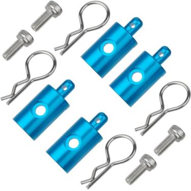 Imagem de TOOMOD CW01 Aluminum Body Mounts Car Shell Fixing for Tamiya RC 1/12 CW01 Lunch Box Chassis Upgrades Parts（Blue）