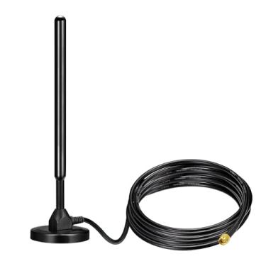 Imagem de Bingfu Base magnética MIMO 4G LTE Antena SMA 3dBi compatível com roteador CPE sem fio 4G LTE Gateway celular roteador IoT industrial modem Trail Game Cam celular câmera de segurança