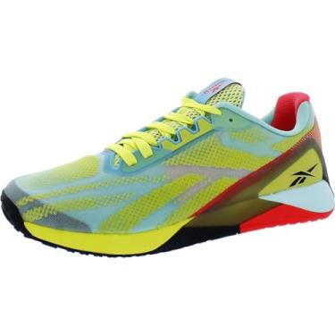 Imagem de Reebok Men's Nano X1 Training Shoe - Color: Black/Acid Yellow/Pixel Mint - Size: 11 - Width: Regular