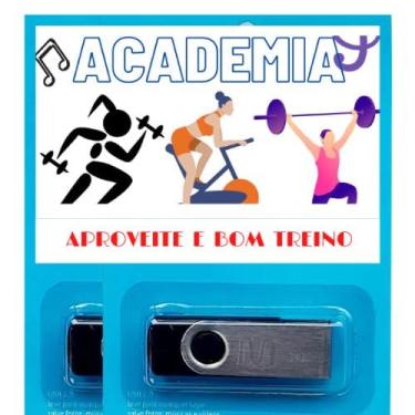 Imagem de Pen drive 8gb com Músicas = Para seu Treino Academia e Corrida (mp3)