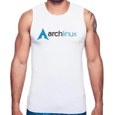 Imagem de Regata Arch Linux Logo - Foca na Moda, Branco, GGG