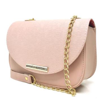 Imagem de Bolsa Feminina Flap Transversal Correntes Moderna Dia a Dia  - Manuela