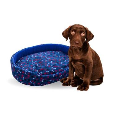Imagem de Cama europa pets, cama macia de gorgurinho e fibra siliconada tam m - 