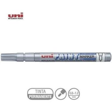 Imagem de KIT 2 Marcadores Permanente UniPaint PX-20 Ouro e Prata - Uni-Ball