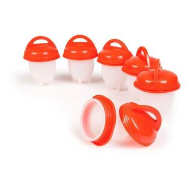 Imagem de Kit Forma para Ovos Cozidos 6 Peças Silicone Flexível  - Kadê