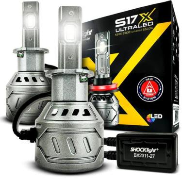 Imagem de Lâmpada Shocklight Ultra Led S17x Nano 5500lm 6500k 18v 55w, H8/h9/h11