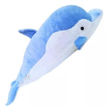 Imagem de Pelúcia Golfinho Azul - 50 cm - pronta entrega - Brinquedos e Pelúcia