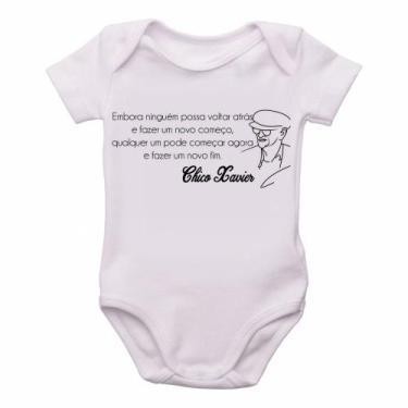 Imagem de body nenê criança roupa bebê  Chico Xavier - Empório Dutra, P   ( 0-2 