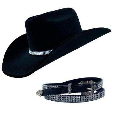 Imagem de Chapéu Americano Country Bandinha de Strass Diamond  - Club21 Country,