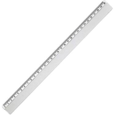 Imagem de Régua Plástica Cristal 30CM - Caixa com 100 Unidades - Waleu