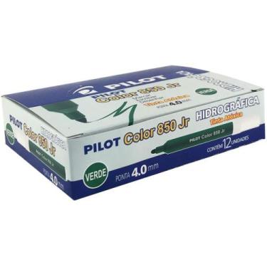 Imagem de Caneta Hidrográfica Color 850L Junior Verde Caixa com 12 Unidades - Pi