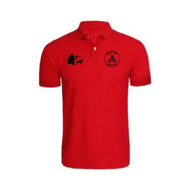 Imagem de Camiseta Mininu Bruto Gola Polo Caçador Marca Country Top Vermelho, Ve