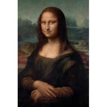 Imagem de Leonardo da Vinci Portrait of Mona Lisa del Giocondo (1503–1506), 120 Pages, 6” x 9” Lined Paper Journal/Diary/Notebook, Paperback cover: Ideal for ... for Art Lovers, Adults, College Students