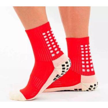 Imagem de Meia Prosocks Grip - Vermelha - Tam Unico, Vermelho
