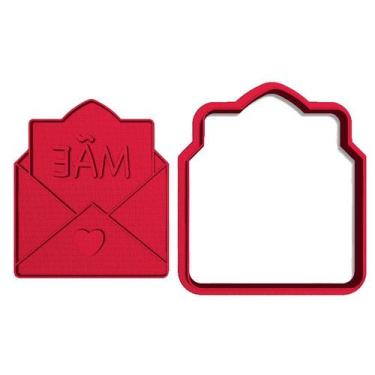 Imagem de Cortador Marcador Carta Recado Amor Dia Mães Carinho - DOCE IMPRESSO, 