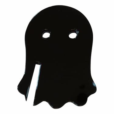 Imagem de 20 peças de etiqueta de bebida fantasma, marcadores de bebida de bar Ghost Halloween, pingente de vinho para borda de vidro para decoração de Halloween, Acrílico