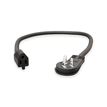 Imagem de Extensão de cabo de alimentação angular de perfil baixo 16 AWG NEMA 5-15P para NEMA 5-15R, 3 pés, classificação SJT, 13A, 125W, classificação SJT (ZADA571Q-02)