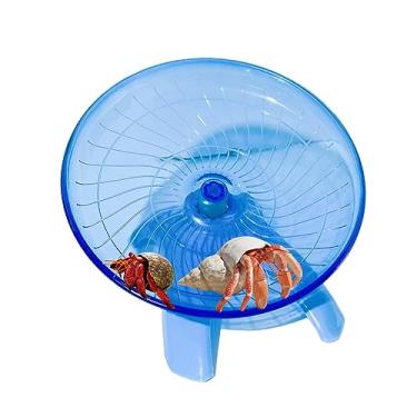 Imagem de Caranguejo eremita engraçado brinquedo de escalada, répteis de hamster, pires de roda voadora, roda de corrida fofa para porquinho-da-índia, pequenos animais de estimação, sapo, hamster, lagarto,