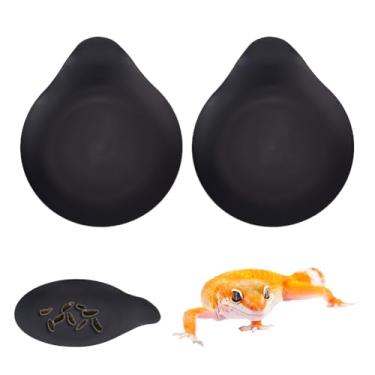 Imagem de DELORIGIN 10 peças de oncinha lagartixa almofada de plástico penico latrina/prato réptil lagartixa lagartixa bandejas de latrina forro de carpete tapete de terrário tapete de cama para acessórios de