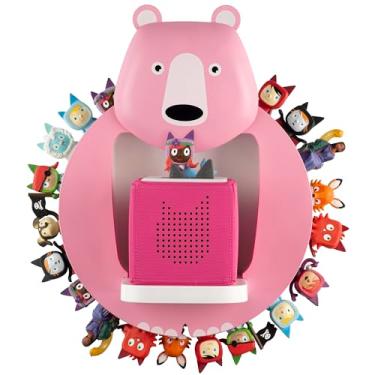 Imagem de Tnvodejo Prateleira infantil compatível com Toniebox e Tonies para mais de 30 a 48 bonecos - Prateleira de parede para caixa de música - para brincar e colecionar - para quartos de bebê infantil