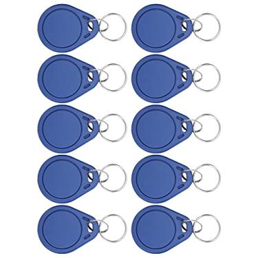 Imagem de Proximidade de Chaveiro Rfid, 10 Peças 125 KHZ Etiqueta de Controle de Acesso Etiqueta de Identificação Cartão de Identificação Etiqueta de Token Regravável para Controle de