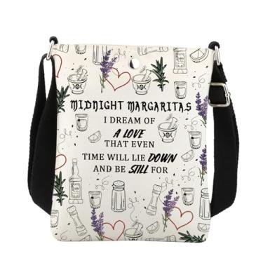 Imagem de Midnight Margaritas Bolsa tiracolo Margarita Lover Gifts Magic Witches Gifts Practical Movie Witchcraft Cell Sling Bag, Branco