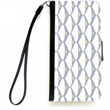 Imagem de Rikki Knight Capa carteira flip cinza com aba magnética para Apple iPhone 5c